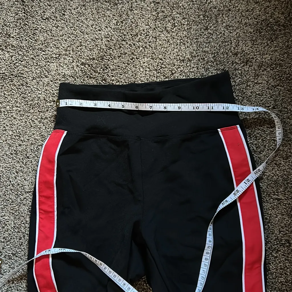 Express black and red striped legging tear away track pants - Image 7