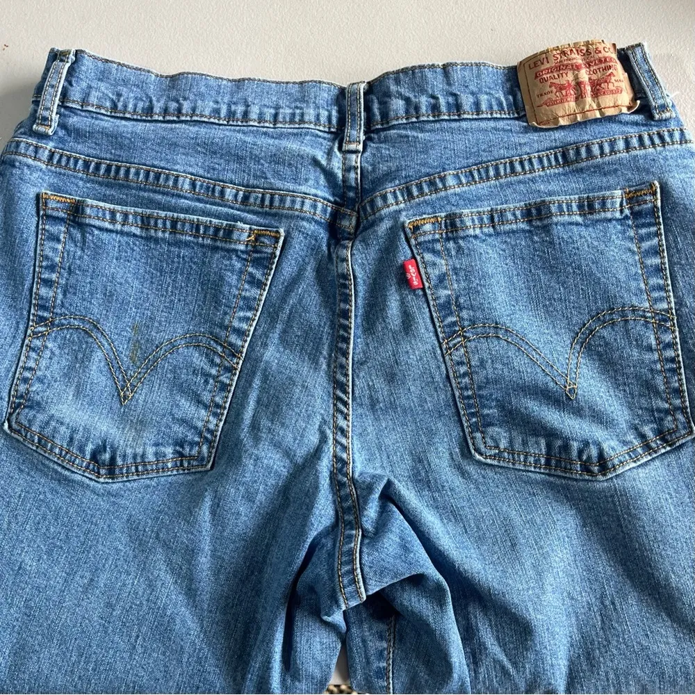 LEVI’S RELAXED RED TAB 550 WOMENS BLUE JEANS BOOT CUT SIZE 14M PRE-OWNED - Image 3