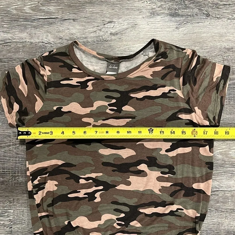 La Luxe Camo Bodysuit w/ loose fit above waist - Image 5