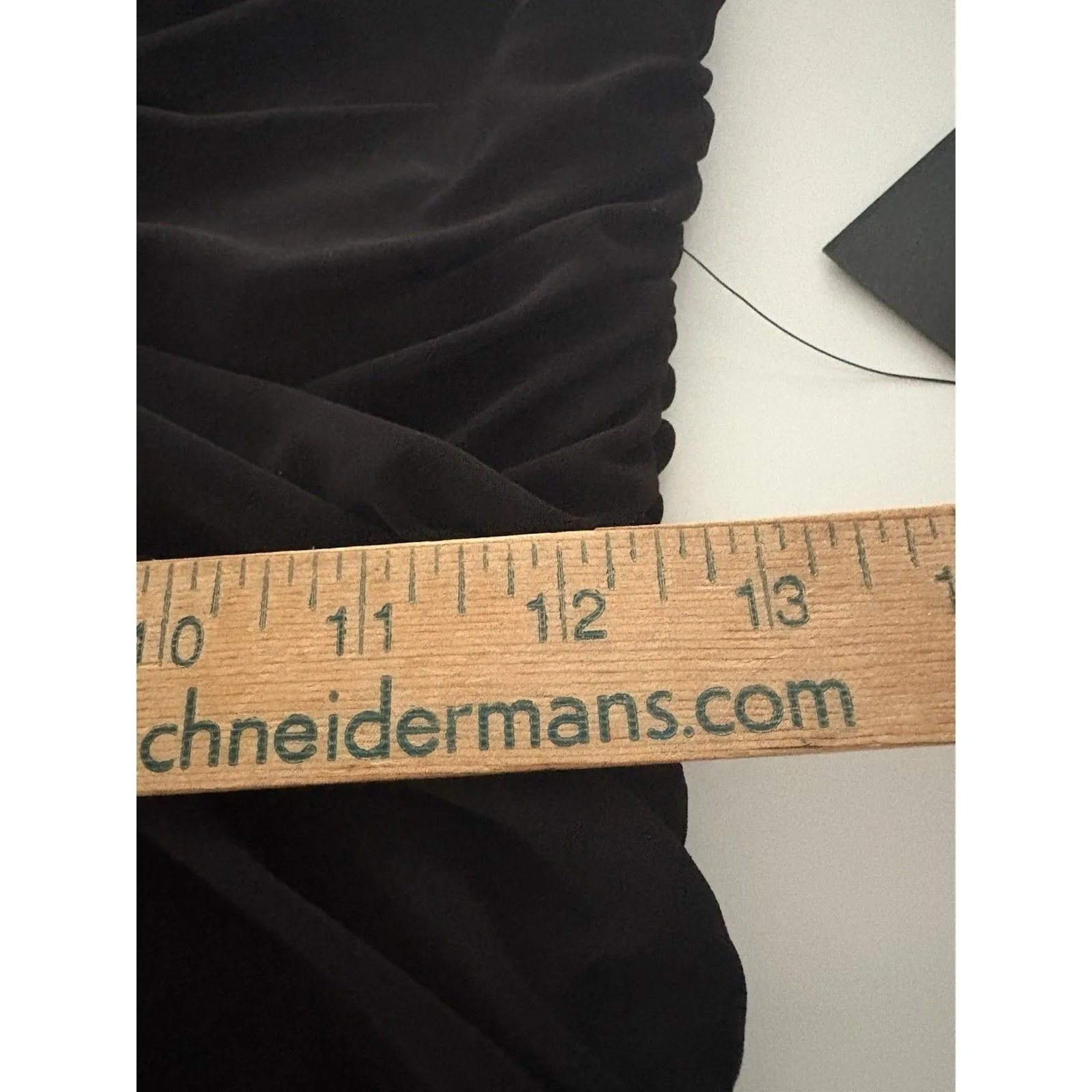 Norma Kamali Jumpsuit Size M Black Shirred Waist V Neck Wide Leg Cocktail Party - Image 15