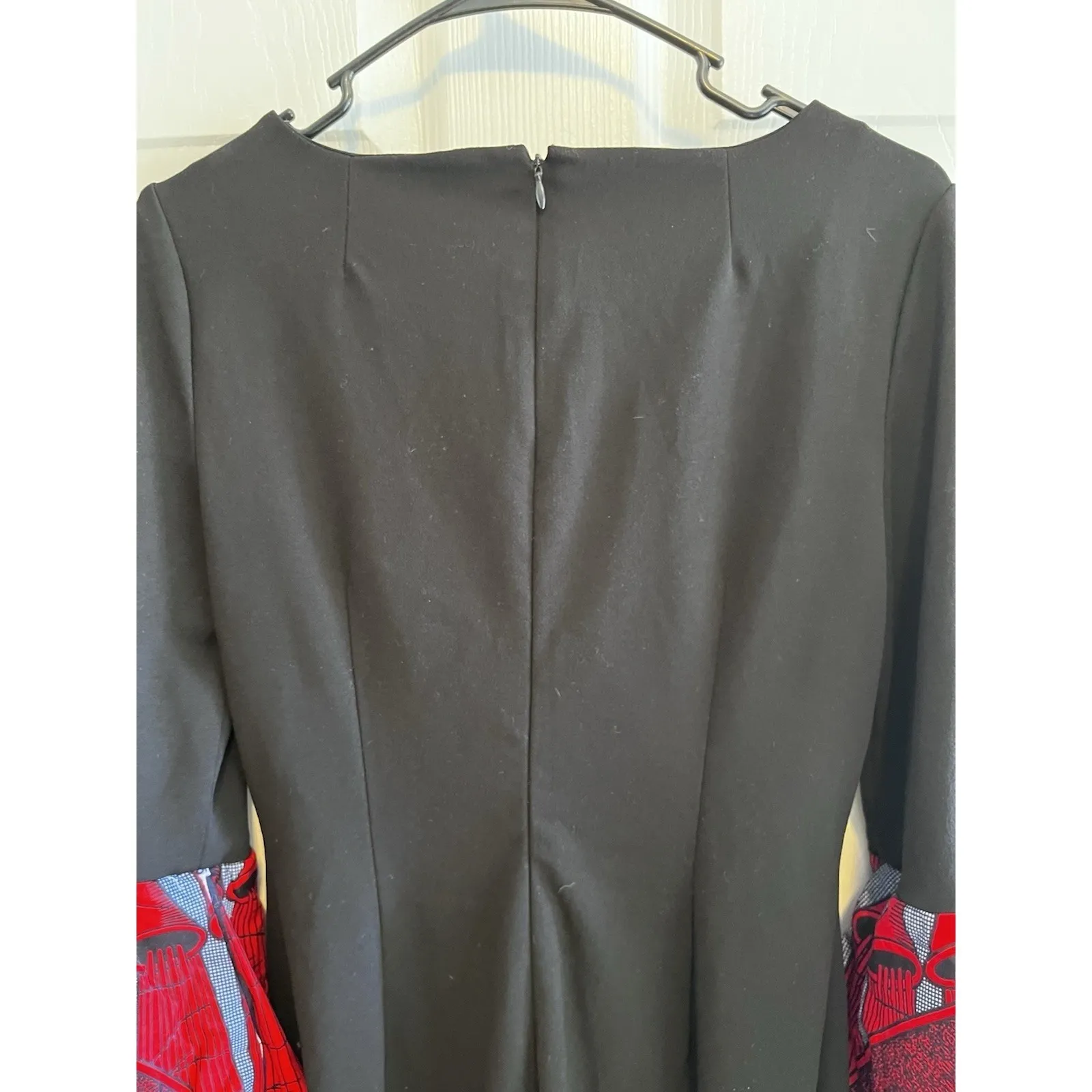 Black Calvin Klein Dress Ankora Style African Floral Size 4 - Image 12