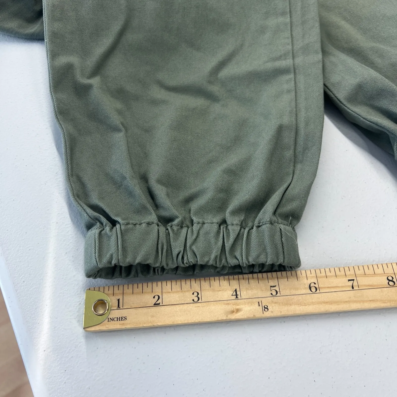 Forever 21 Jogger Pants Women Large Green High Rise Tactical Outdoor Tapered Leg - Image 12