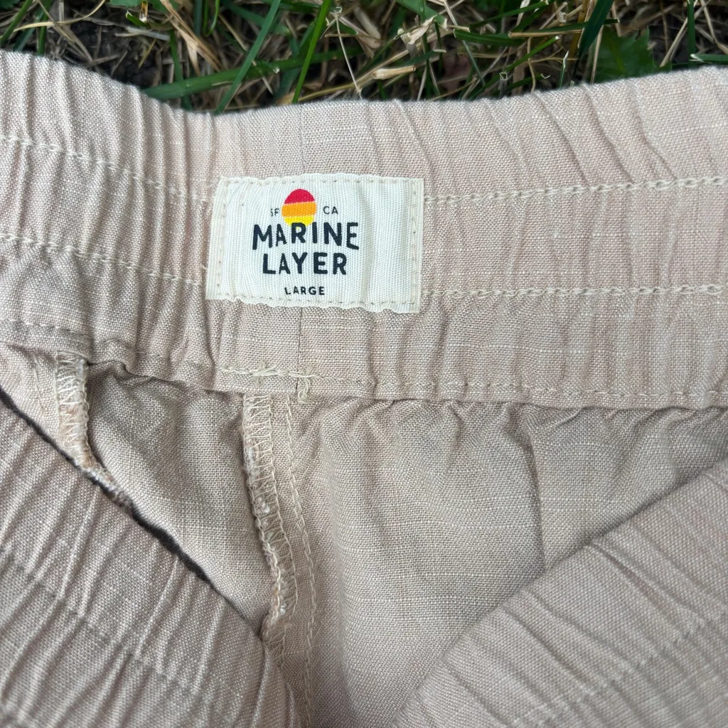 Marine Layer Allison Tencel Traveler Trousers | Taupe | Size L - Image 8