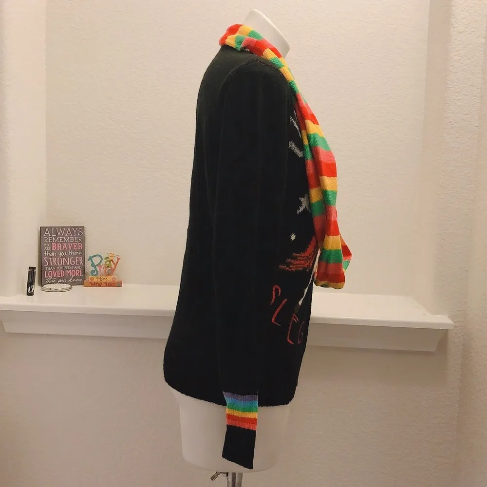 Self Esteem 2-Pc Crewneck Christmas Sweater w/Infinity Scarf, Size M New w/Tag - Image 6