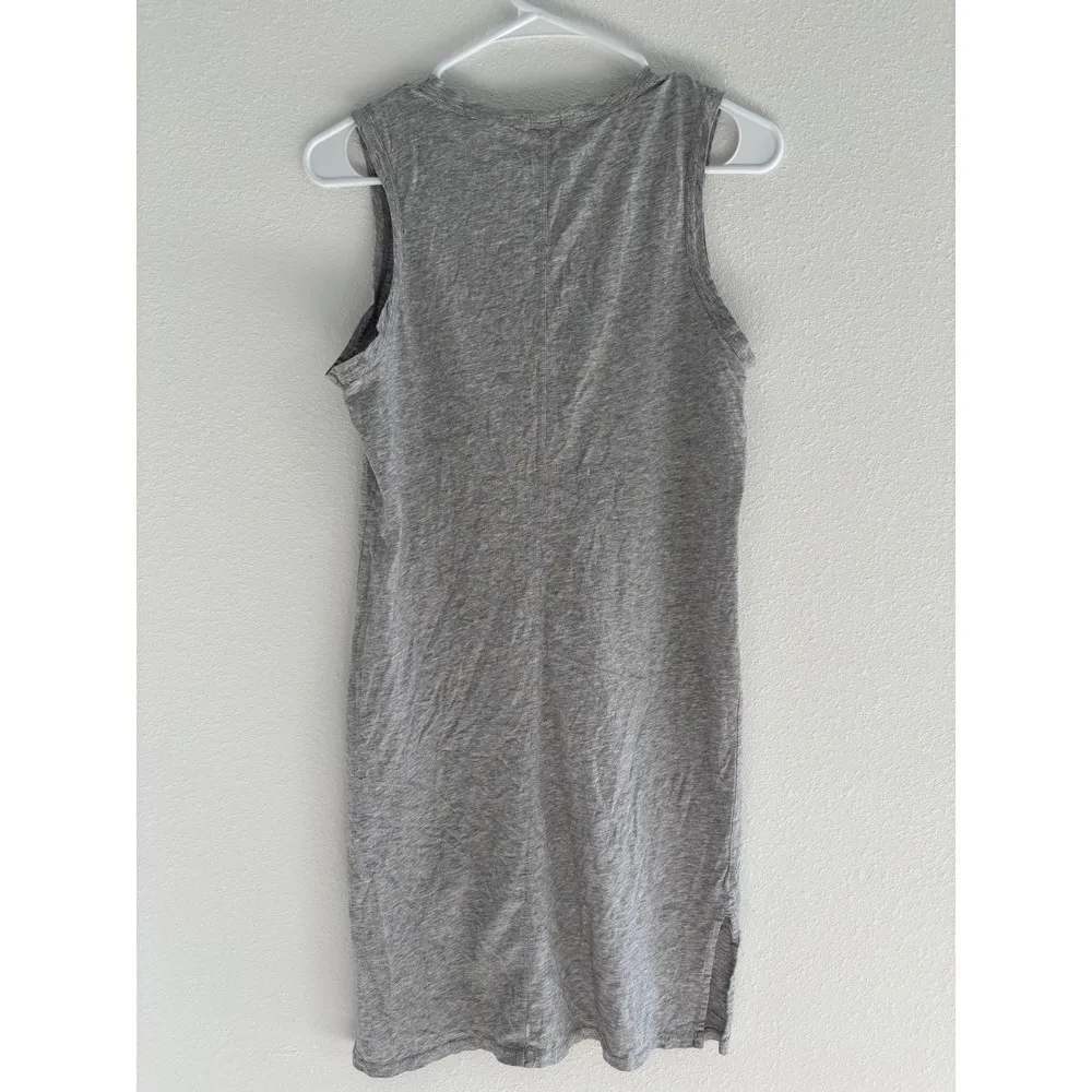 J Crew Dress Womens Size Small Gray Sleeveless Capsule Minimalist Neutral Beachy - Image 2