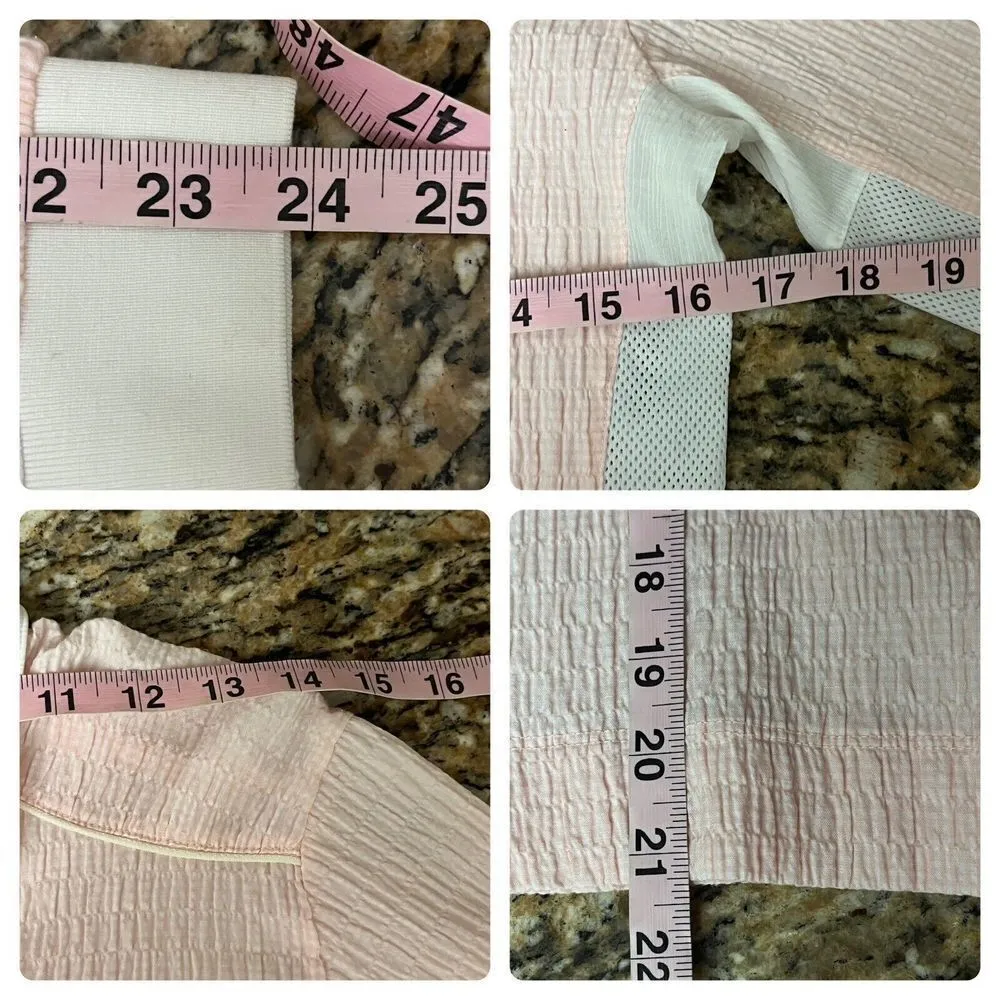 BOGNER Womens Pink Rutched Vented Side Base Layer 1/2 Snap Henley Top 36 Size undefined - Image 5