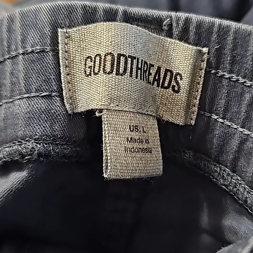 Goodthreads Ladies Large Navy Blue Crop Chinos - Image 5