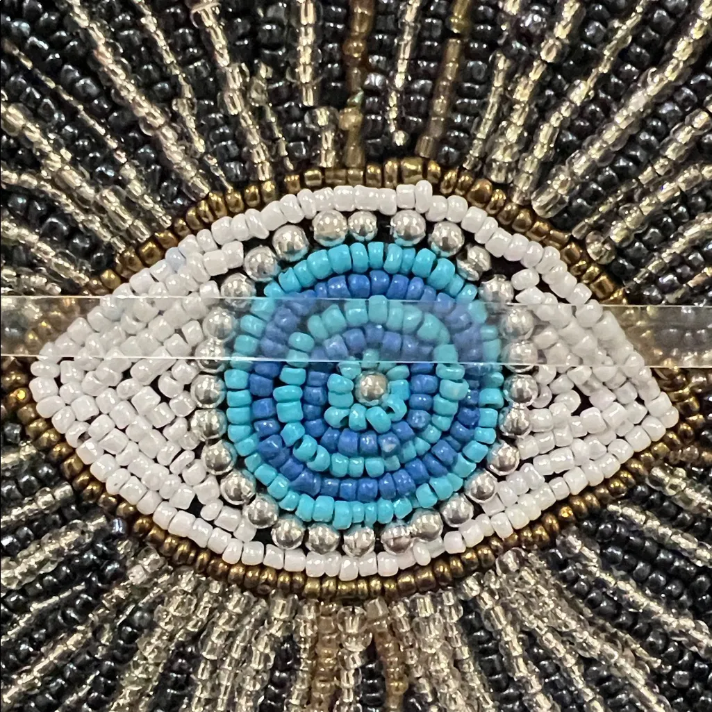Sincerely Jules | Beaded Evil Eye 🪬 Wristlet/Wallet/Make - Image 6