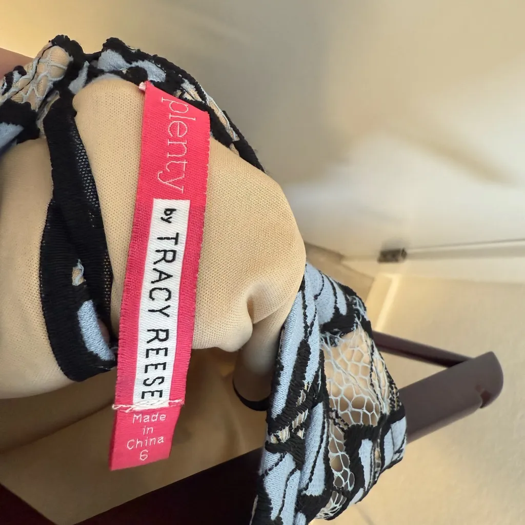 Anthropologie/ Plenty by Tracy Reese Floral Sleeveless Dress - Blue and Black - Image 5