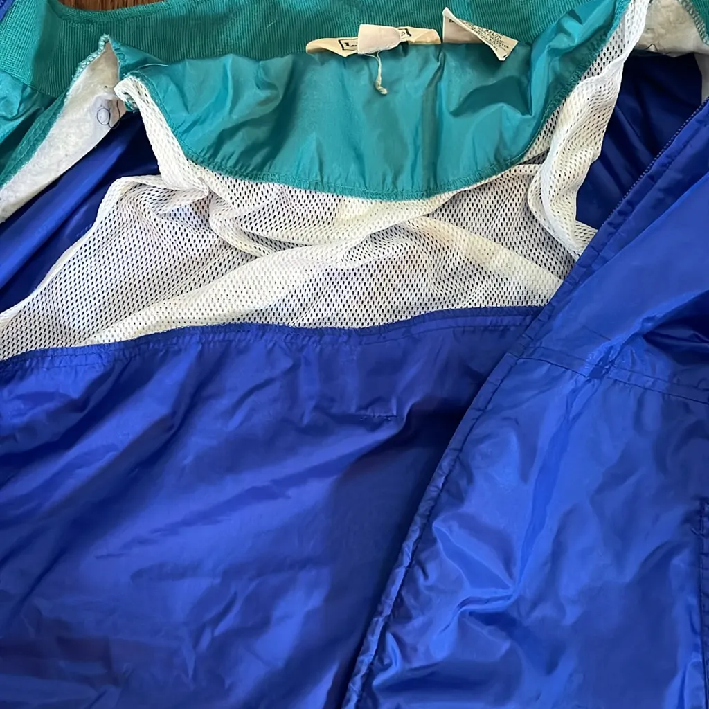 L.L. Bean Royal Blue Windbreaker Size M - Image 3