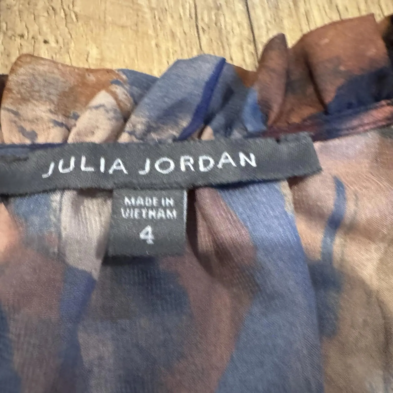 Julia Jordan Abstract Print A-Line Dress Size 12 - Image 3