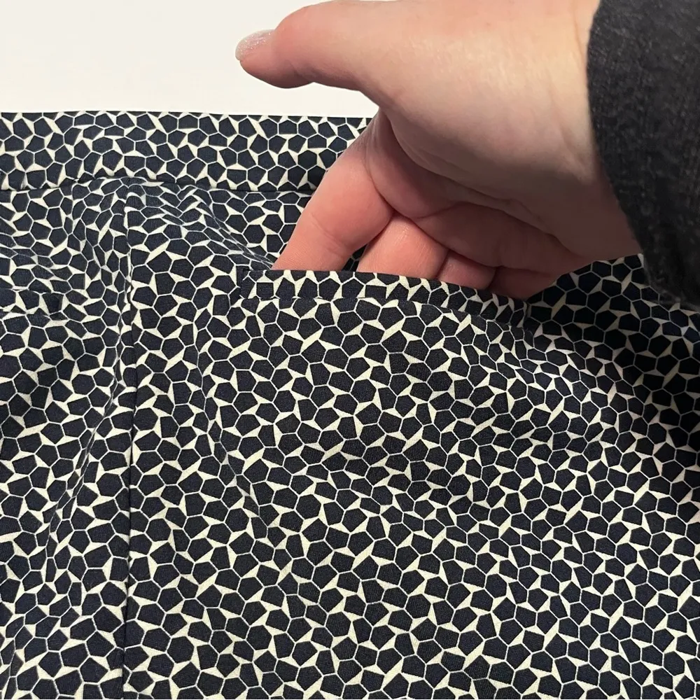 Tory Burch Women SZ 26 Blue White Dress Casual Pants Four Pockets Preppy Classic - Image 9