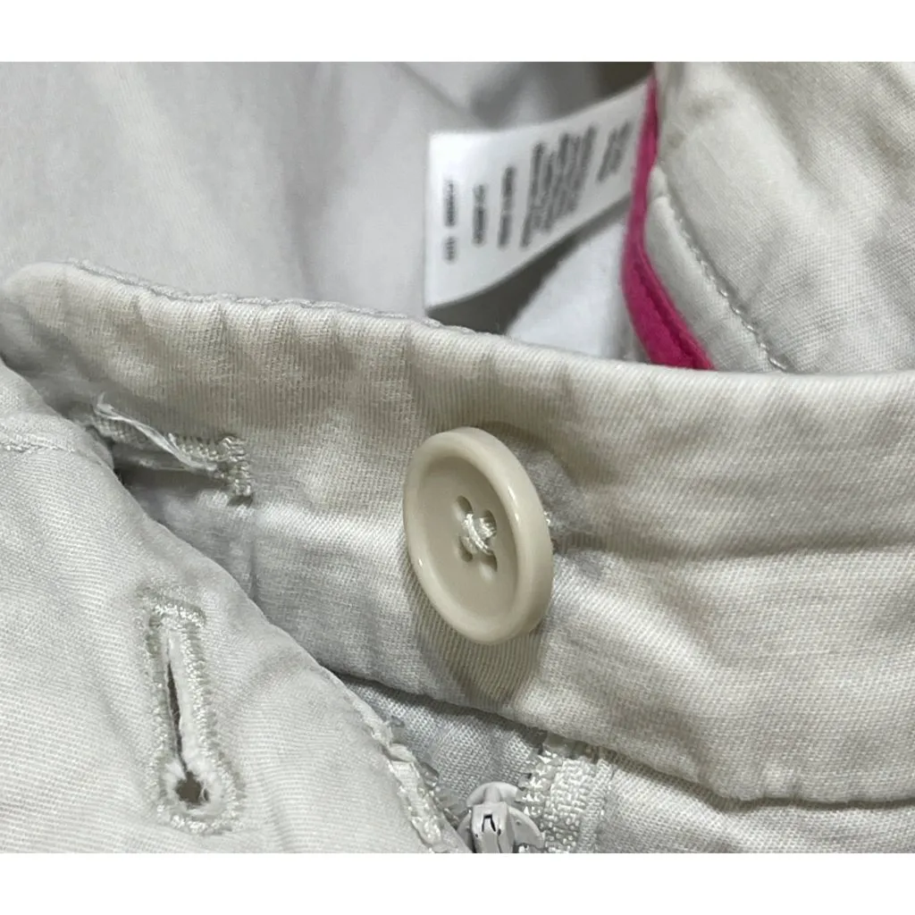 Talbots Perfect Skimmer Curvy Light Khaki Size 14P Petite Flat Front Cropped - Image 5