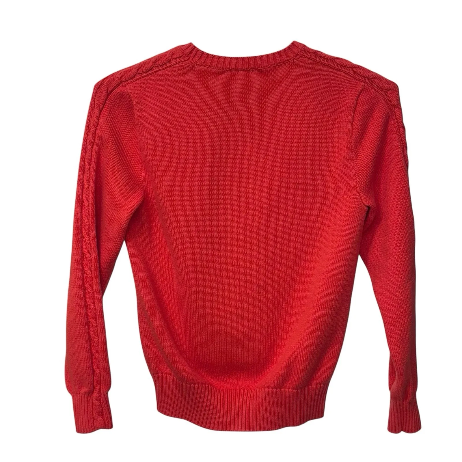 Vintage 90s Ralph Lauren Golf Women Cable Knit Sweater Size Large - Image 4