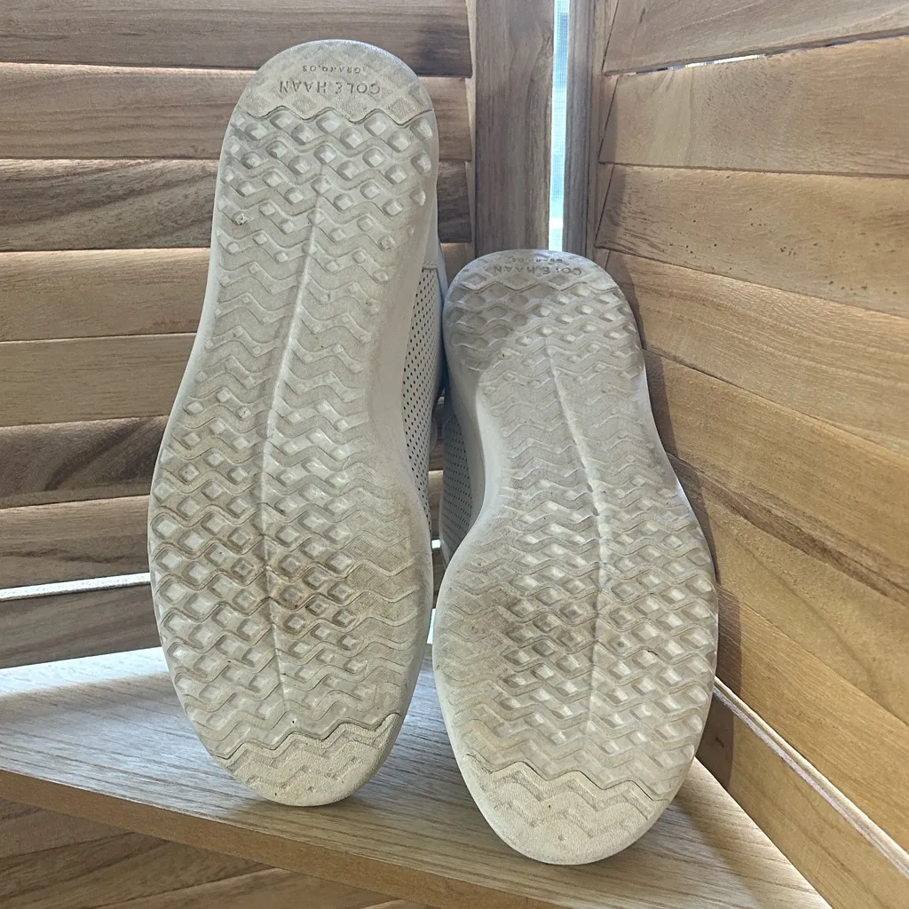 Women’s Cole Haan Grandpro Zerogrand White High-Top leather Sneakers - Image 8