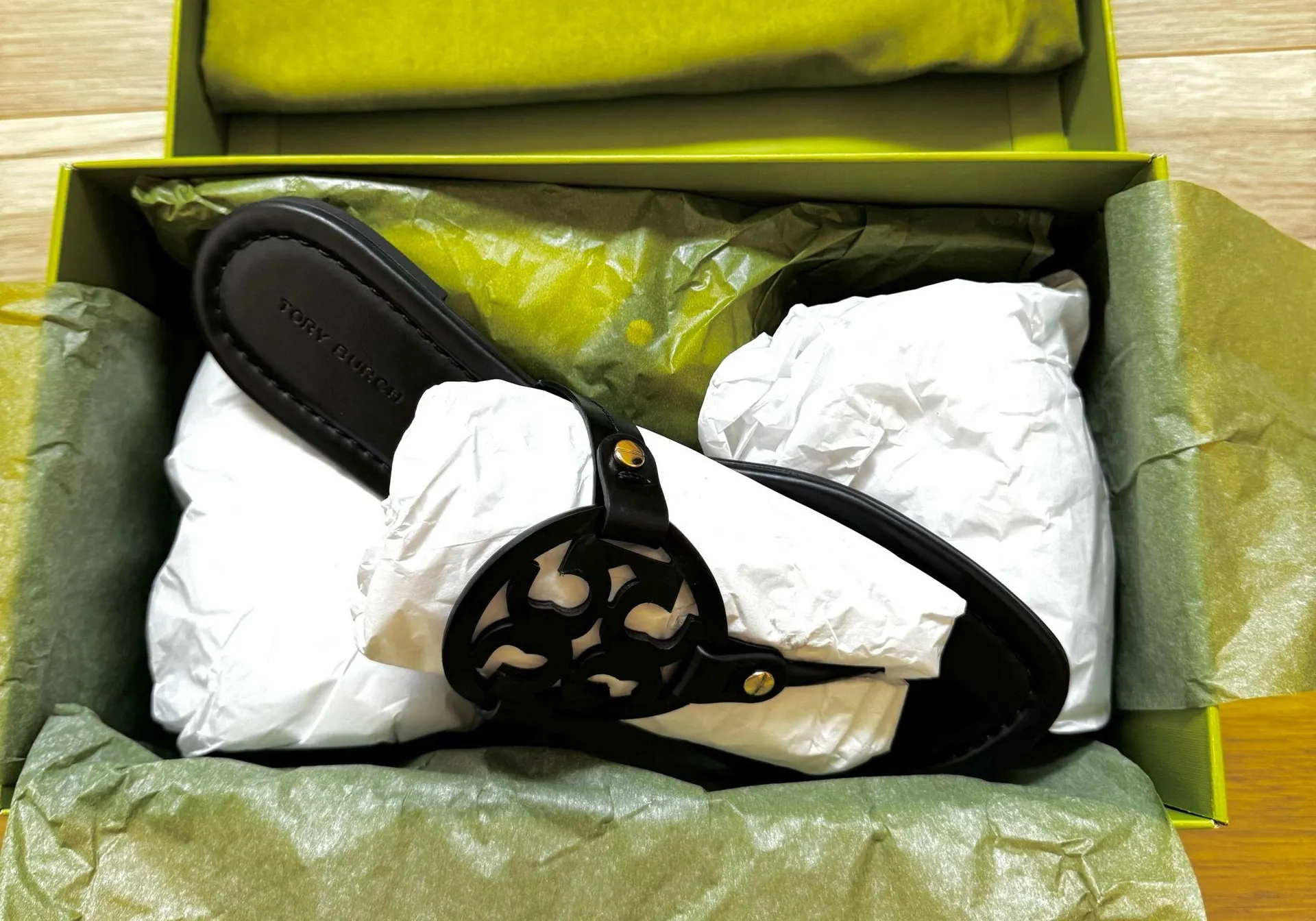 Tory Burch Miller Sandals Black 8 - Image 4