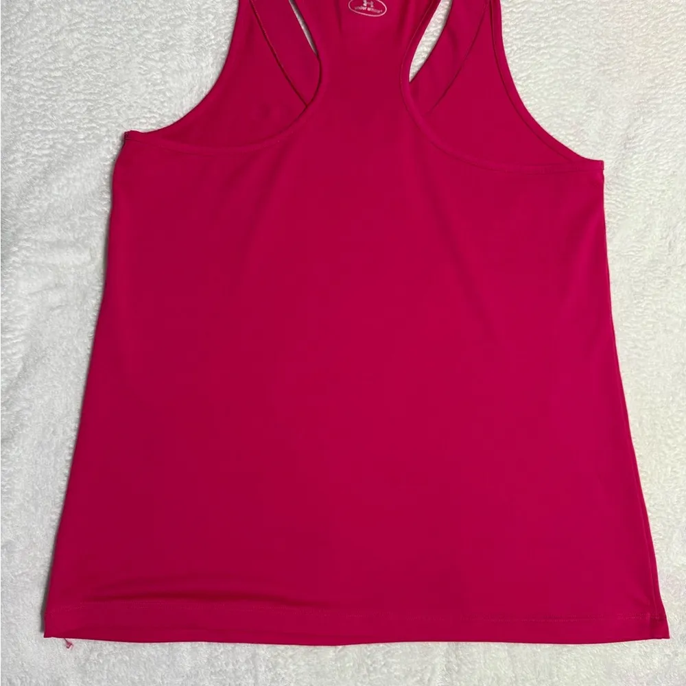 Under Armour Pink Racerback Tank Top Moisture-Wicking - Image 5
