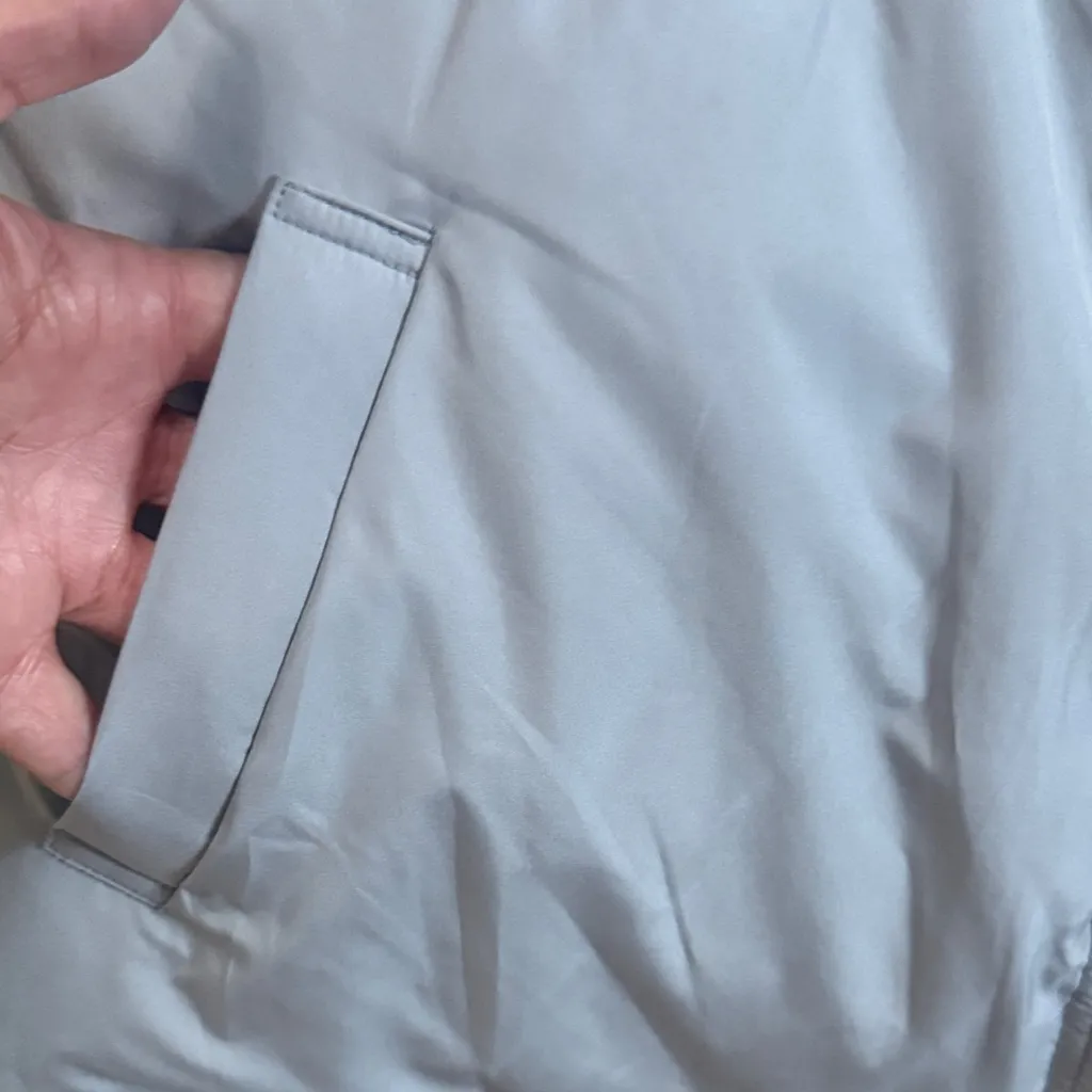 J. Jill Light Gray Goose* Puffer Vest Oversized Casual Size L - Image 4