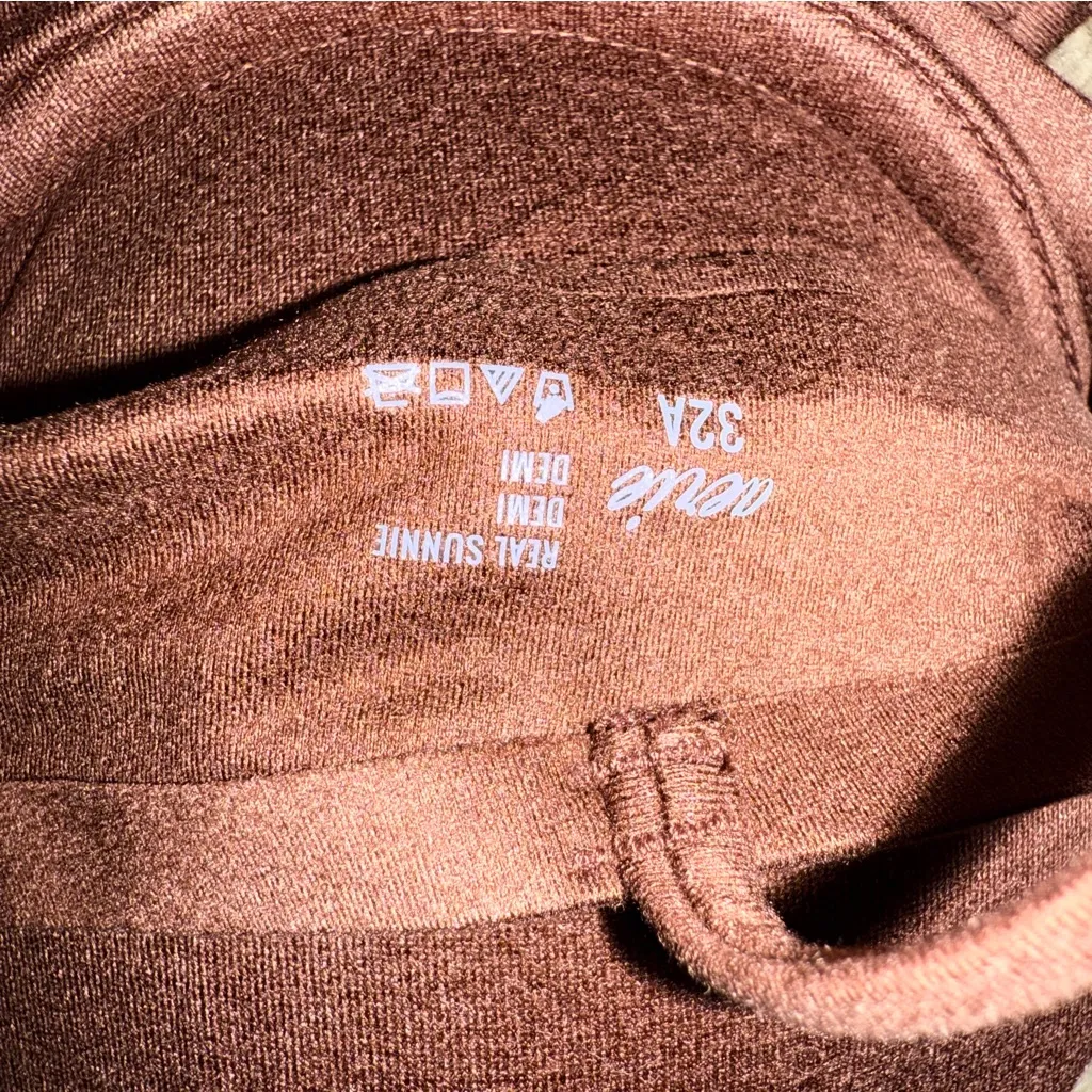 Aerie Demi Real Sunnie‎ Brown Underwire Bra Sz 32A NEW Adjustable Straps - Image 4