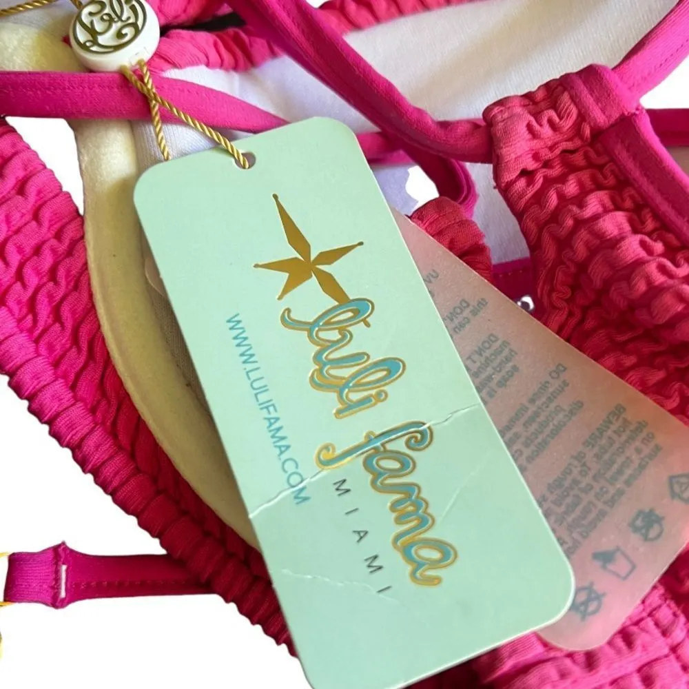 Luli Fama Pura Curiosidao Peekaboo Bikini‎ Top nwt - Image 4