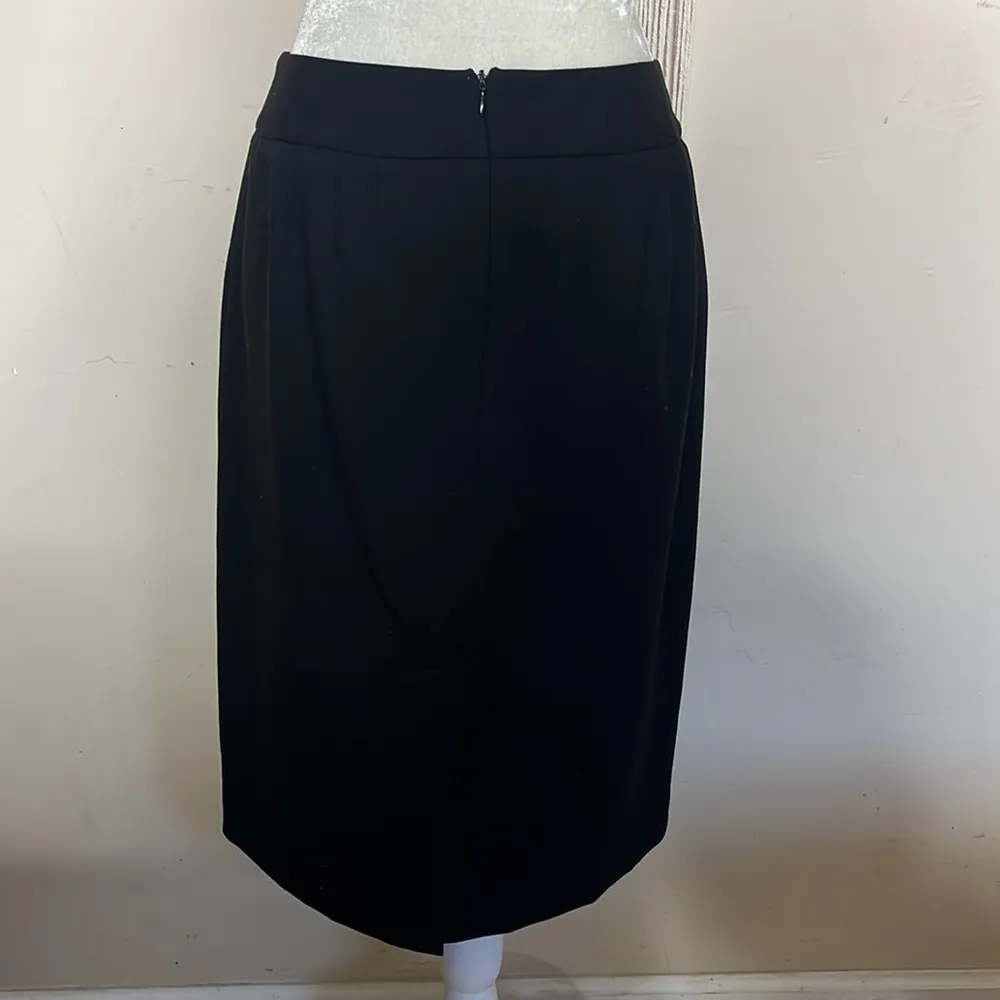 Ann taylor loft • wool rose embroidered pencil skirt vintage - Image 12