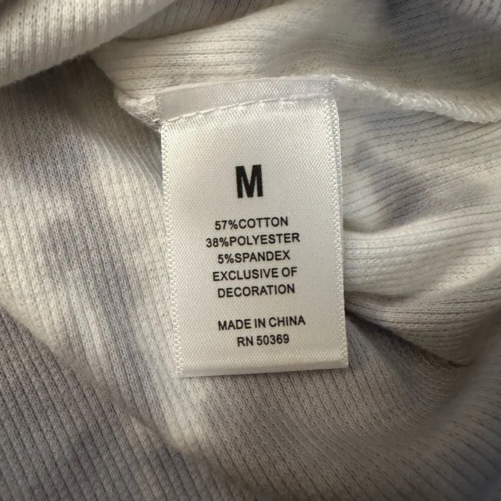 Juicy Couture white & gray tie dye ribbed tank top size M NWT - Image 5