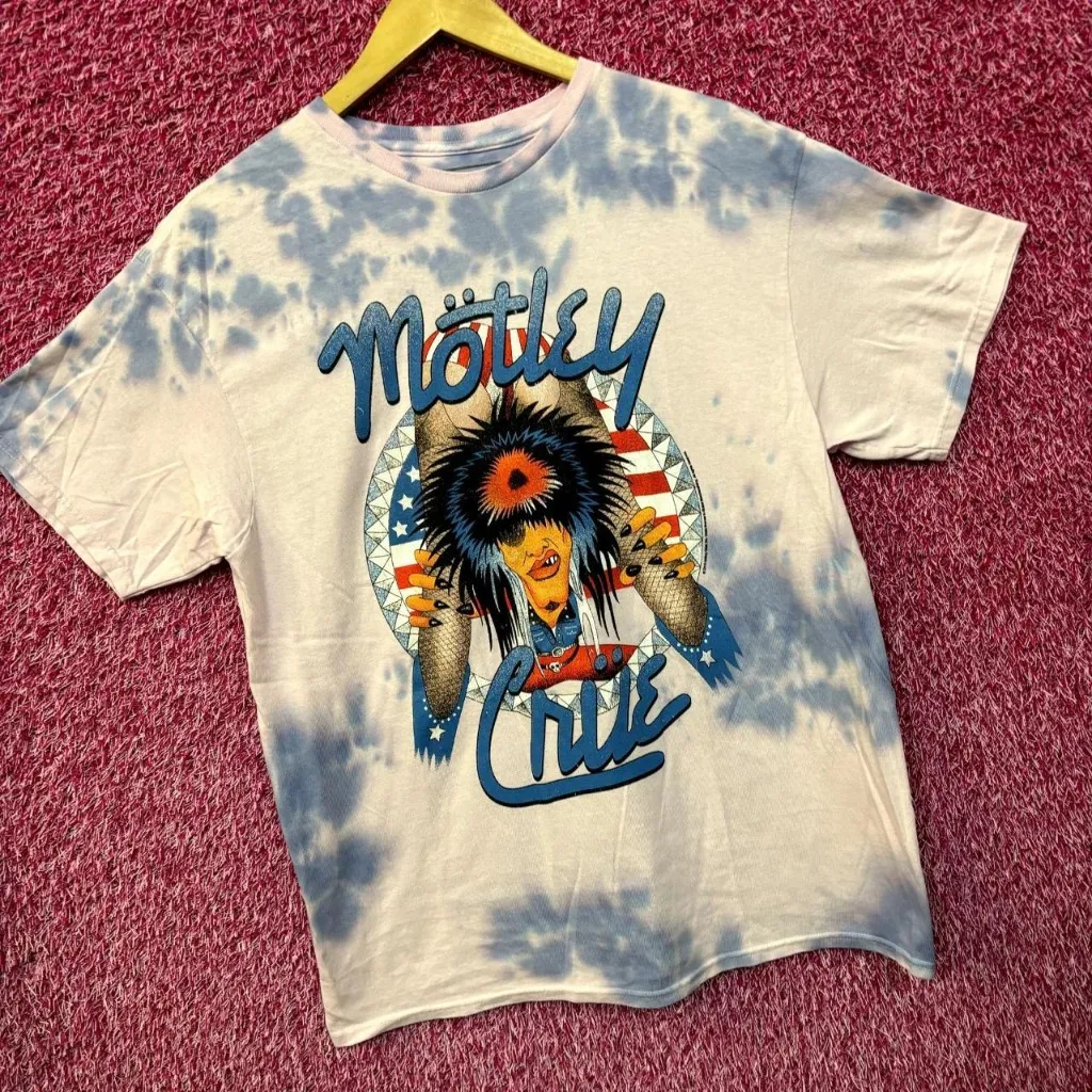 Motley Crue Girls Girls Girls Animated Heavy Metal Tie Dye L - Image 3