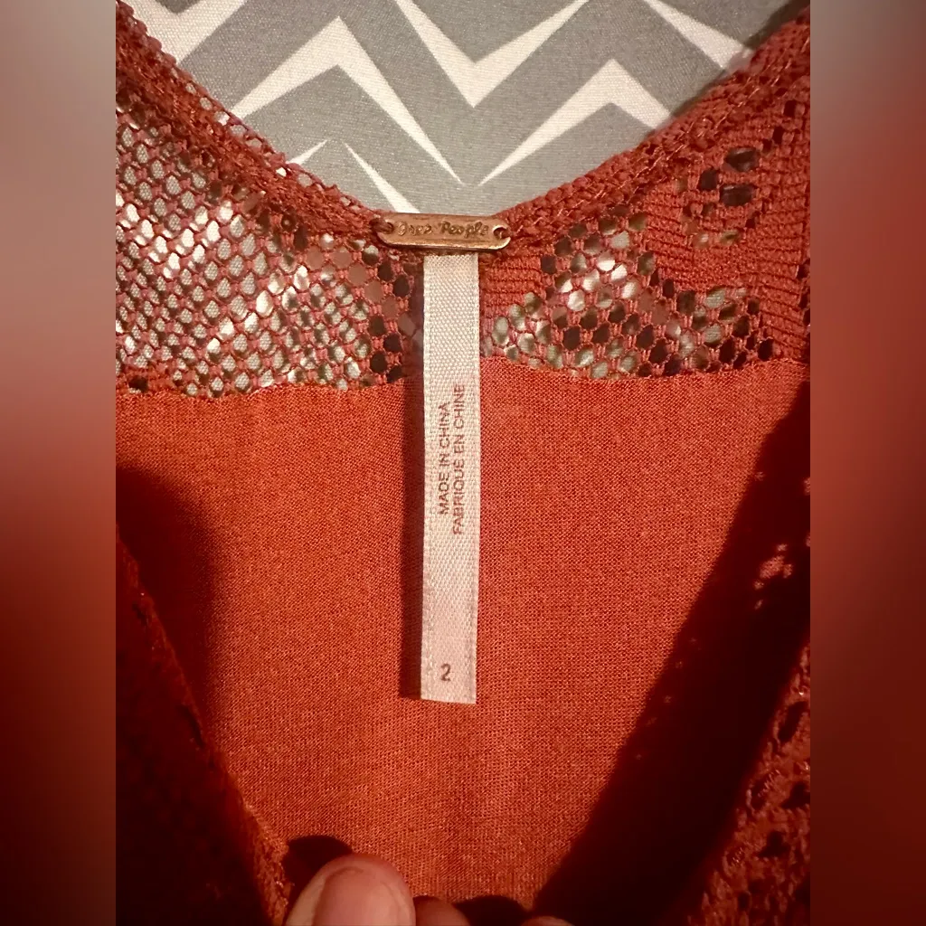 Free People | Kristal Salinas Foil Lace Romantic Date Party Dress, Size 2 - Image 8