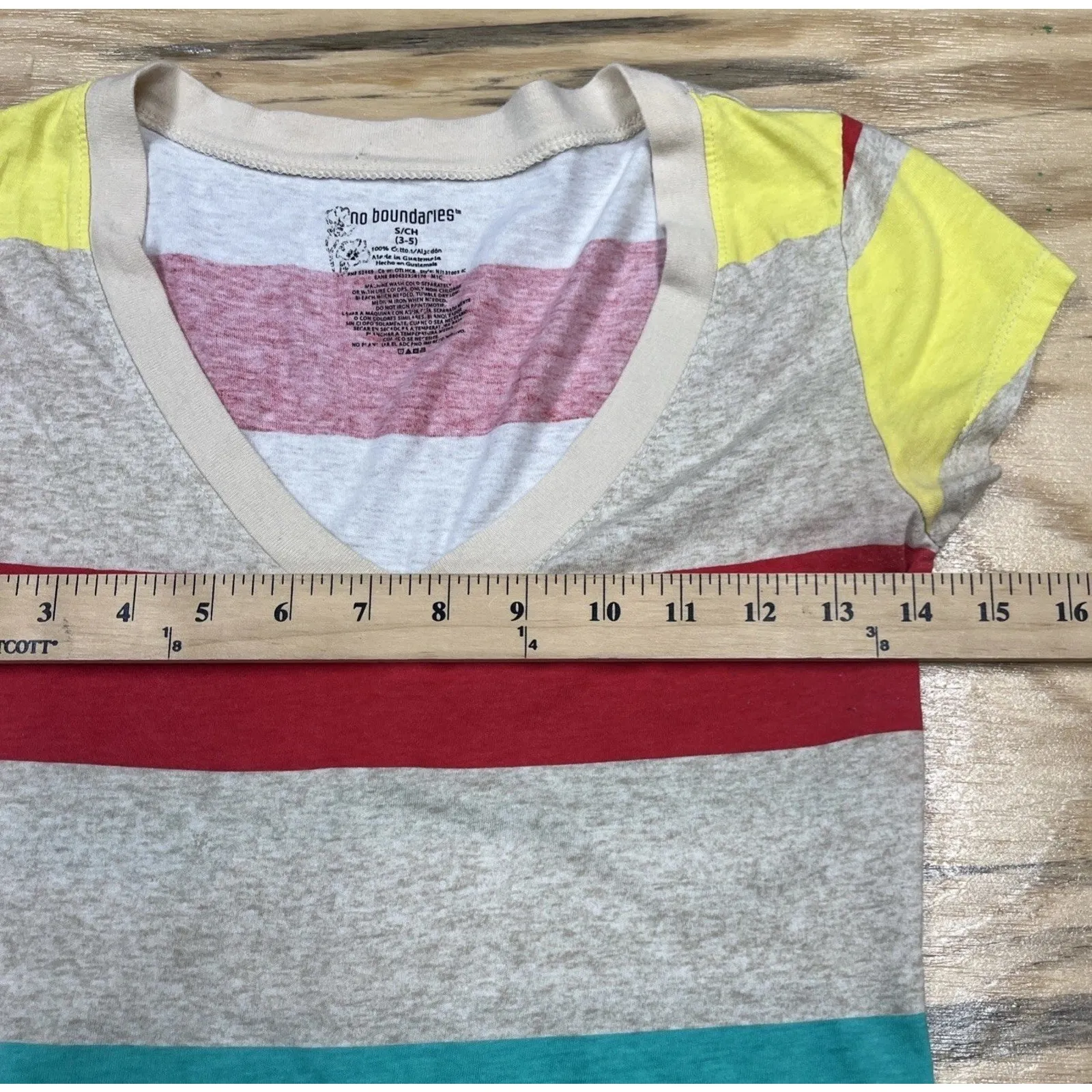 No Boundaries Juniors Y2K Retro Tank Top Striped Stretch Size Small Colorful - Image 8