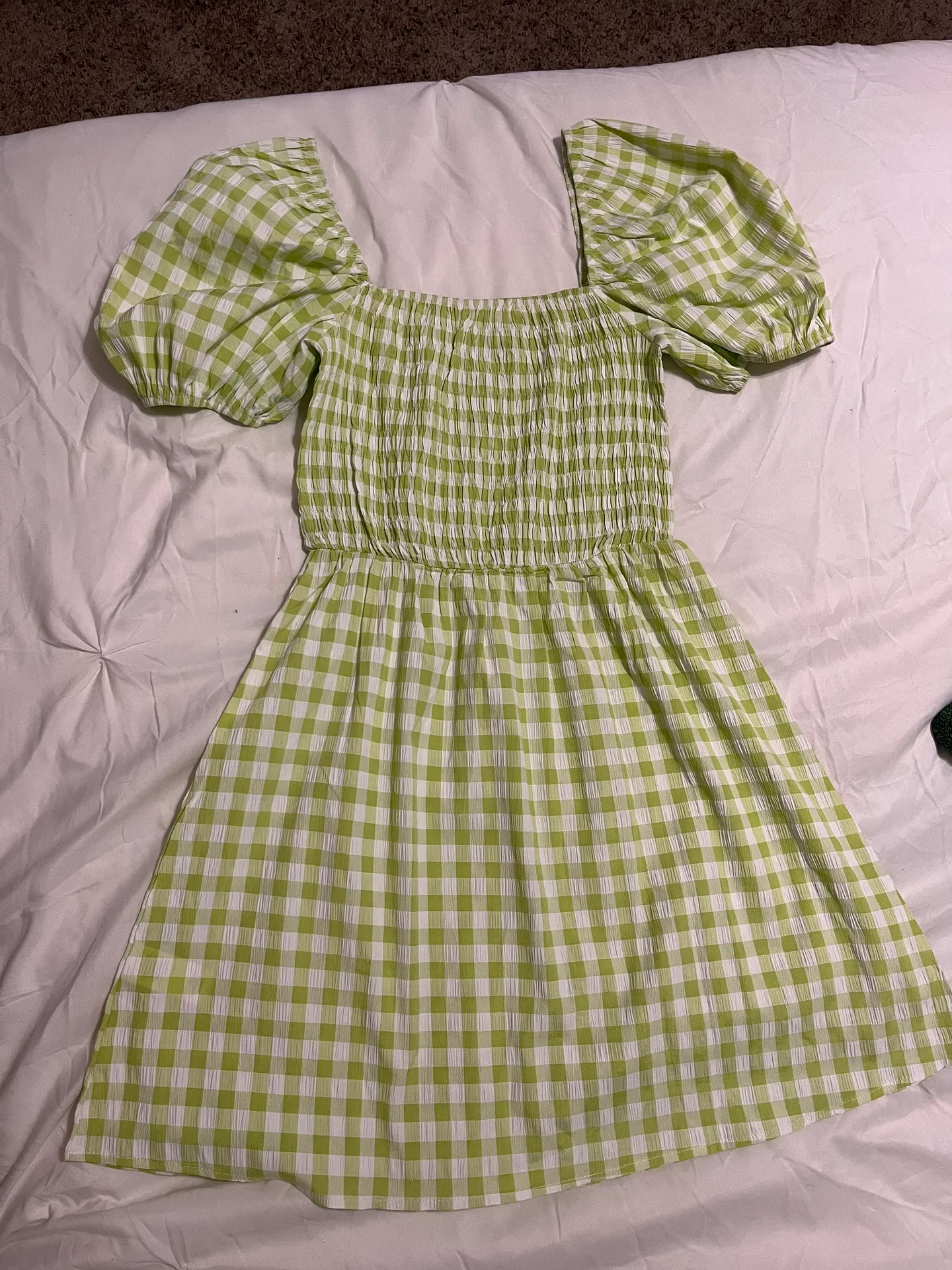 Boutique Mini Dress Green Size 4 - Image 3