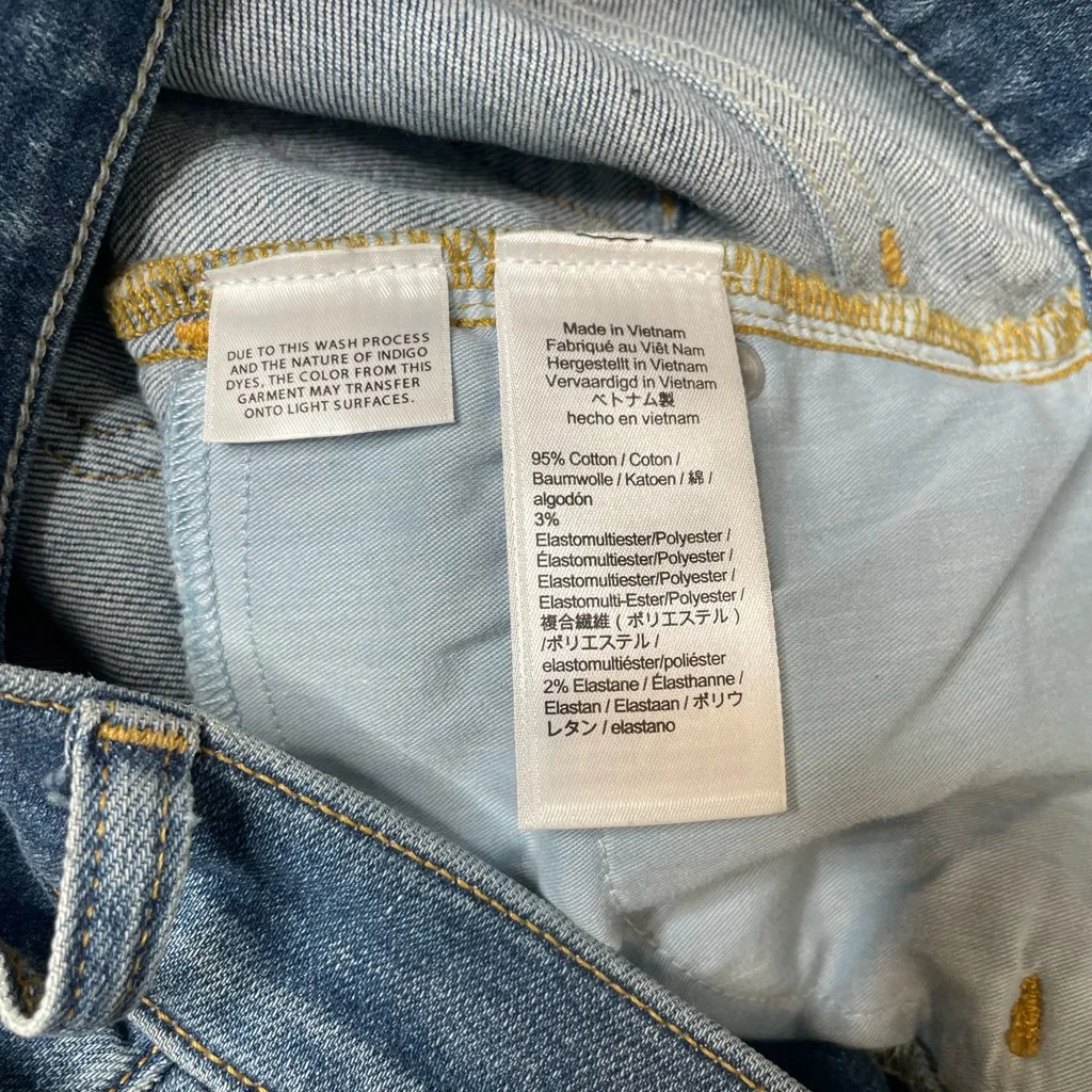 J. Crew 10” Toothpick Lightly Distressed Straight Leg Denim Fair Trade $128 NWT - Image 7