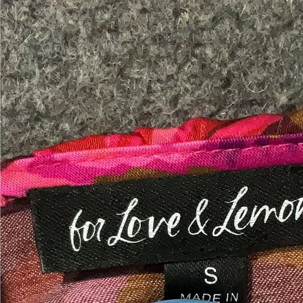 FOR LOVE & LEMONS Rita Floral Print Midi Dress size small - Image 8