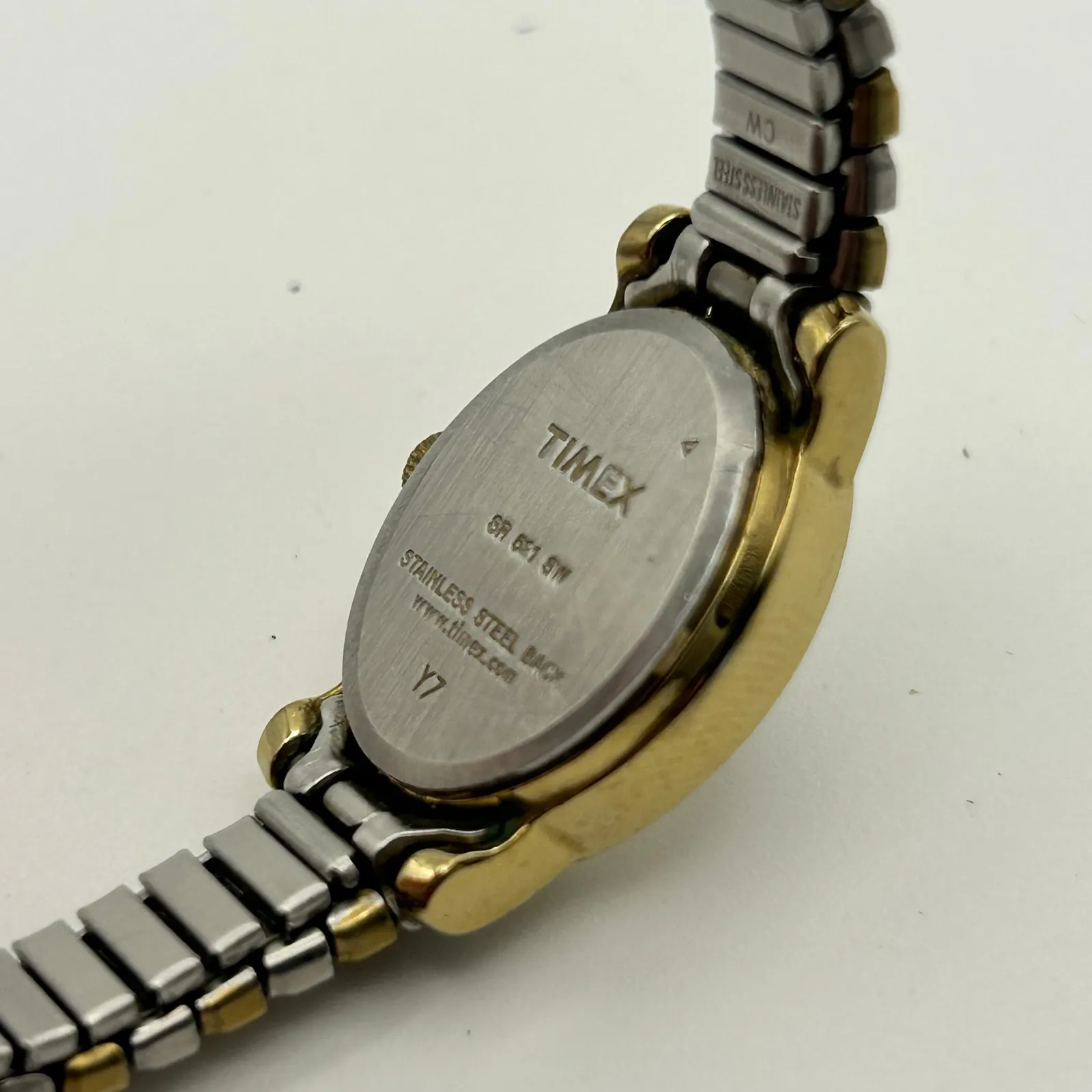 Timex Silver Gold Stainless Steel Women’s Fashion Watch, 18mm - Image 6