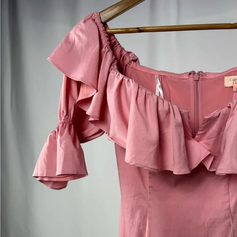 NWT Camila Coelho Violet Mini Dress in‎ Baby Pink Size Small - Image 6