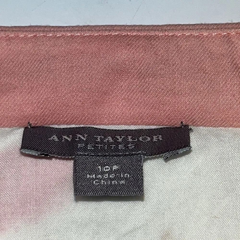 Ann Taylor Petites Cream Floral Lined Cotton Sundress- 10P - Image 11