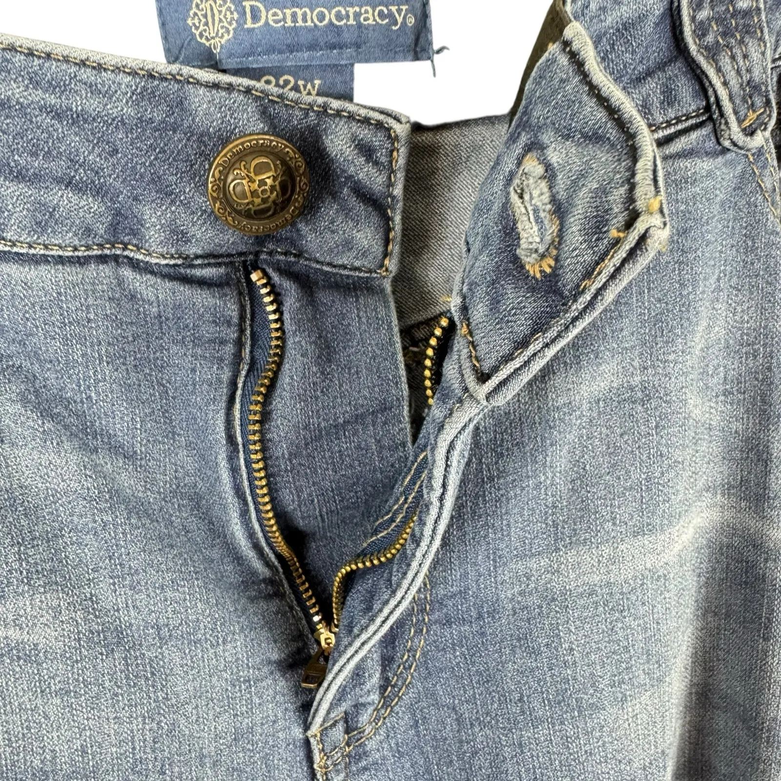 Democracy "Ab"solution Straight Leg High Rise Jeans 22W - Image 5