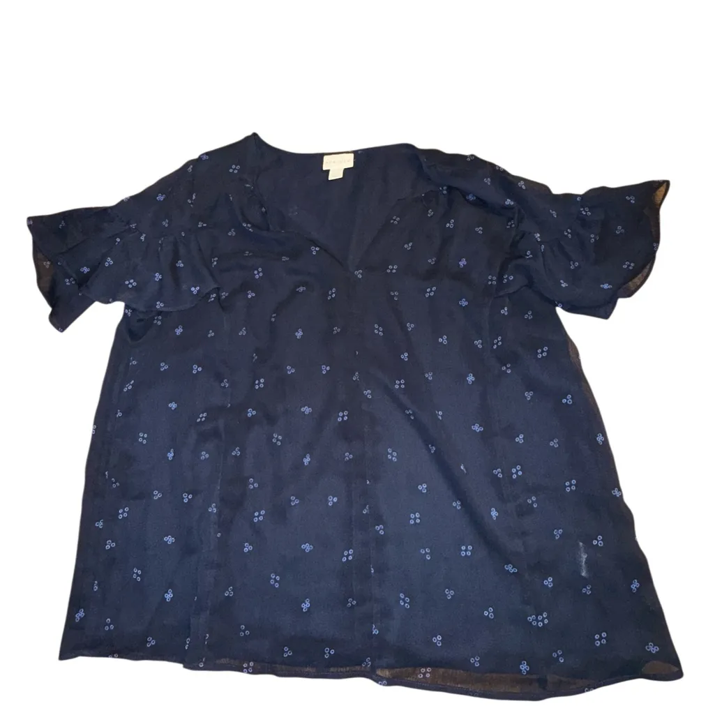 Ava & Viv Dark Blue Blouse - Image 5