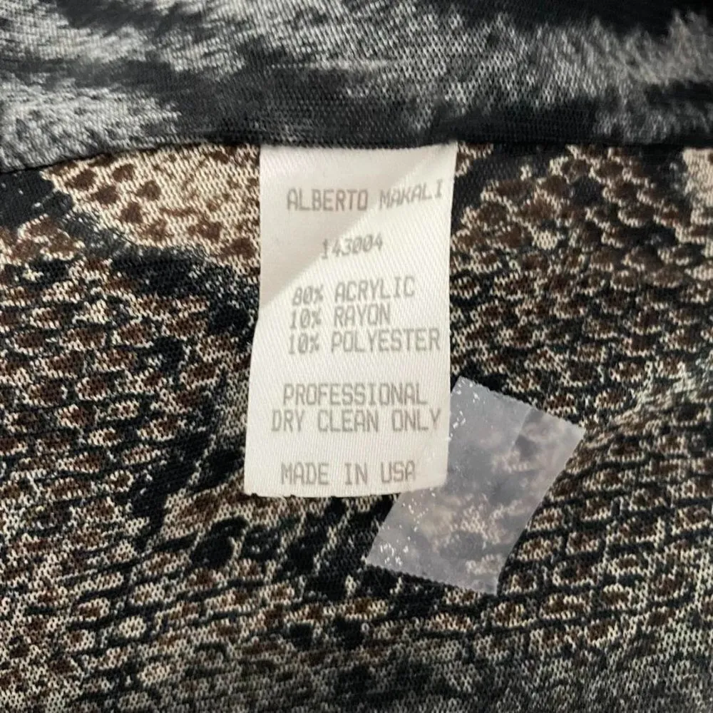Alberto Makali Medium Sweater Cardigan Blazer Abstract Boho Lagenlook - Image 7