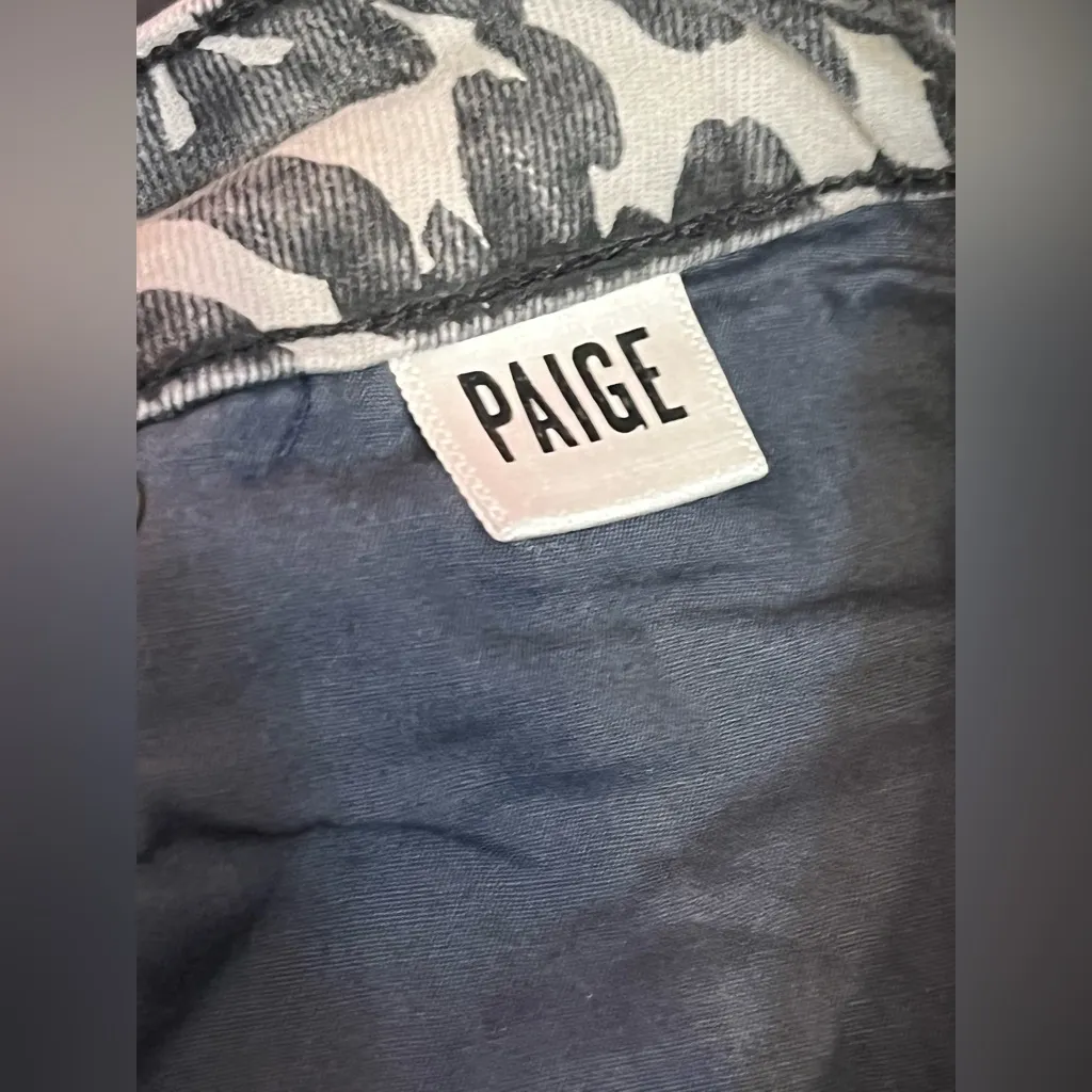 Paige Rosie HW Women’s Poppy Leopard Slim Crop Flare  High Rise Jeans - Image 12
