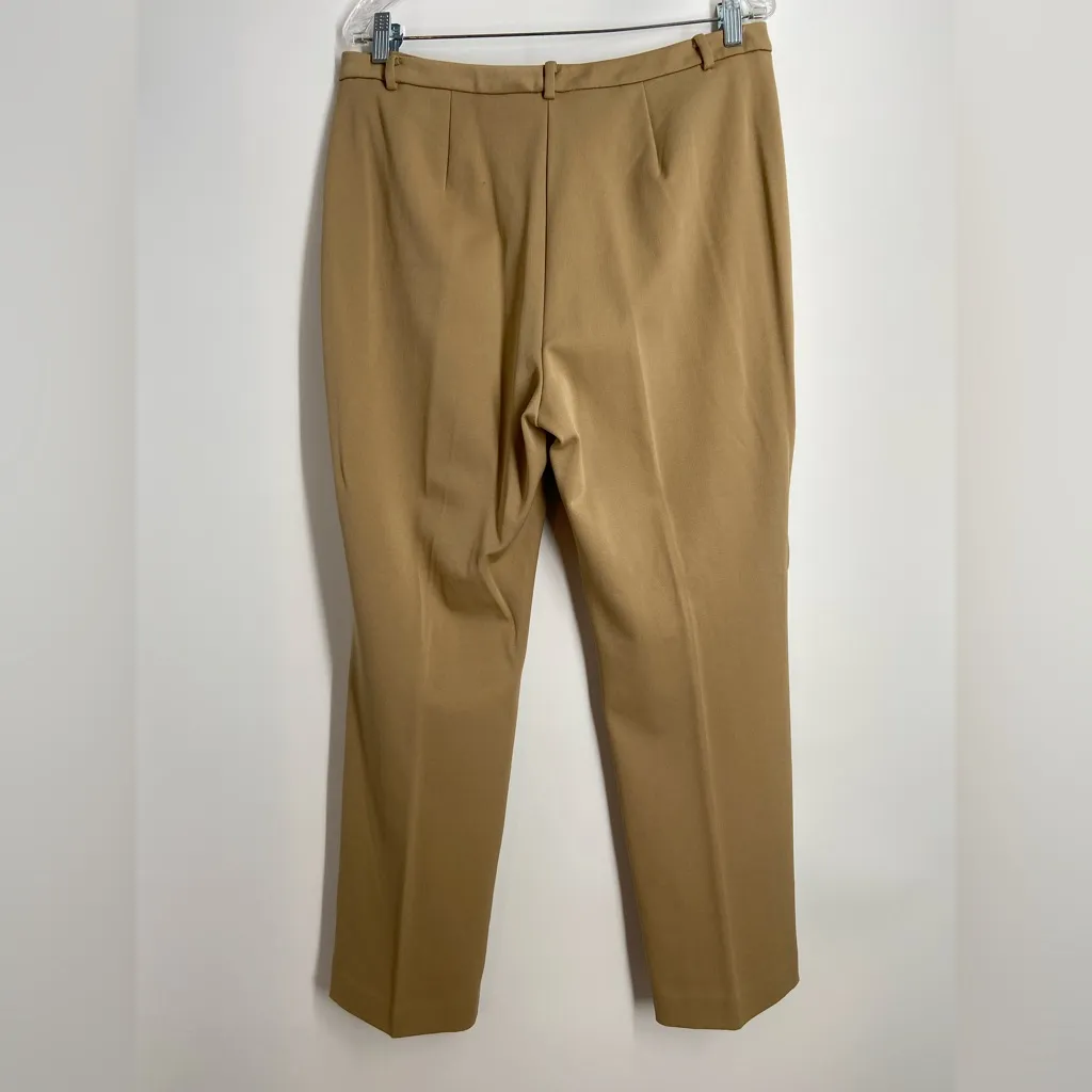 NWT, Sigrid Olsen, Camel color slacks, flat front, stretch fabric, size 14 - Image 12