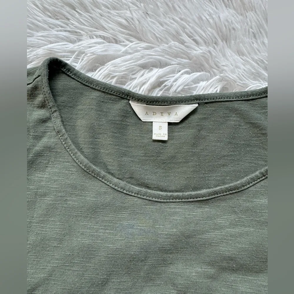 adiva green front tie shirt - Image 3