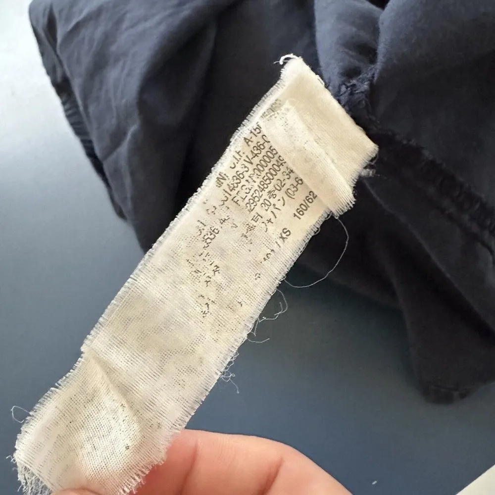 Zara Basic Navy Blue Mini Skirt Drawstrings With Pockets Sz XS Extra Small - Image 11