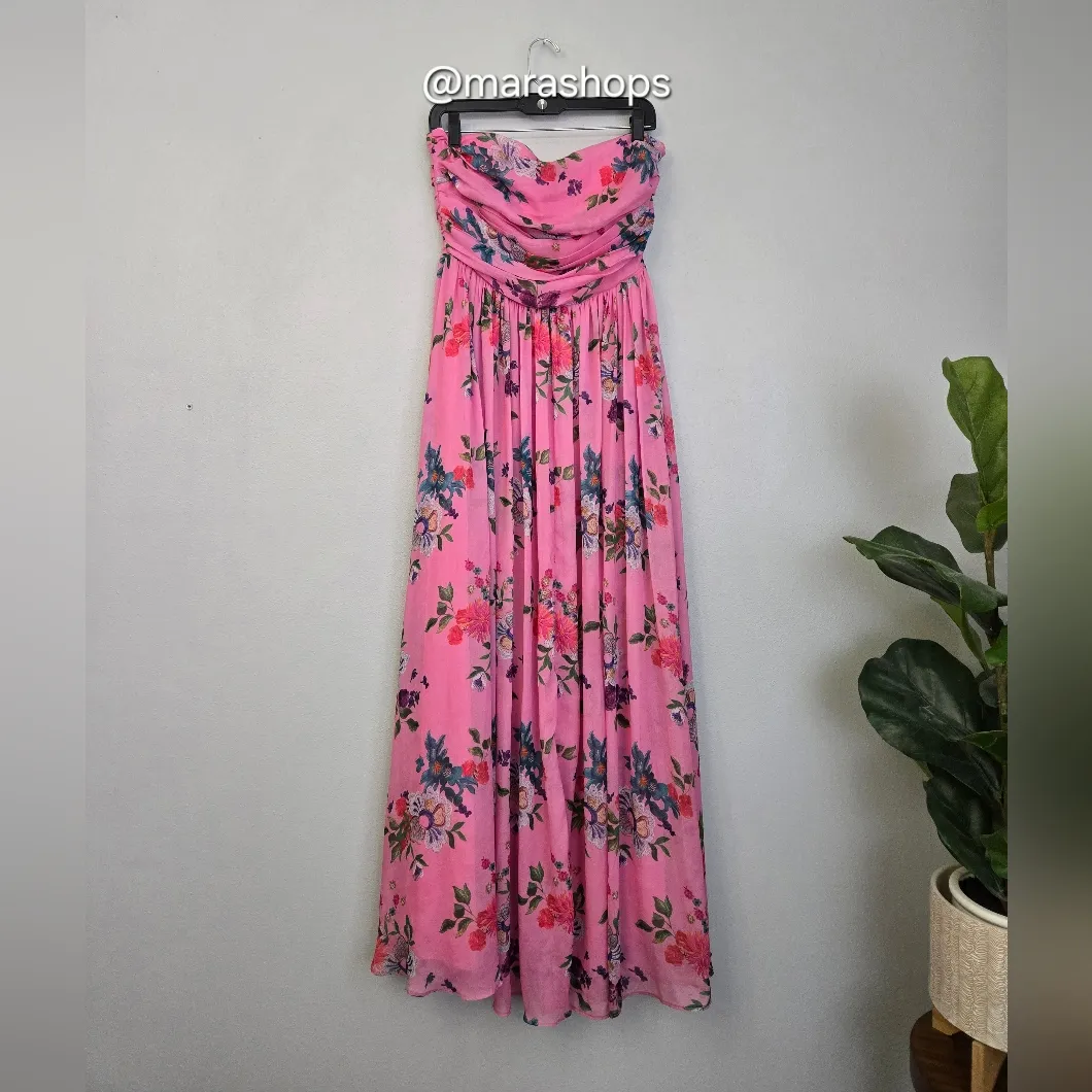 Sau Lee Camille Floral Gown Pink Size 10 - Image 4