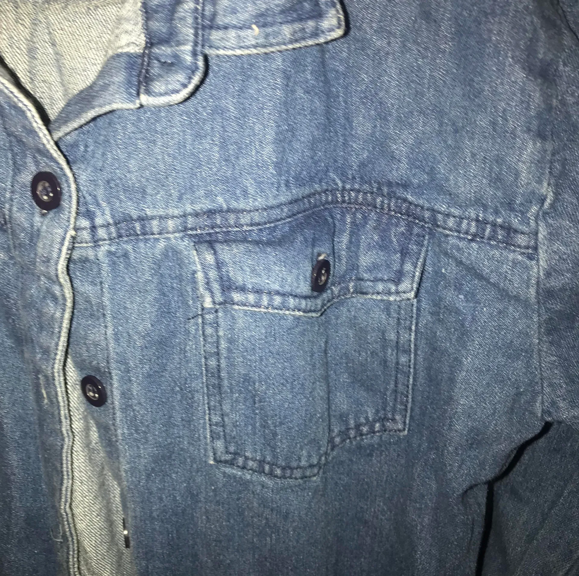 Red fox Denim High/Low Button - Image 3