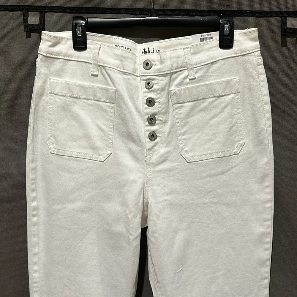 Style & Co. Women's White button front jeans - Image 5