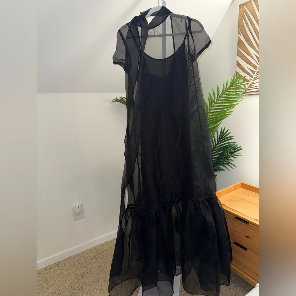STAUD Calluna Organza mesh Dress XS‎ like new! - Image 6