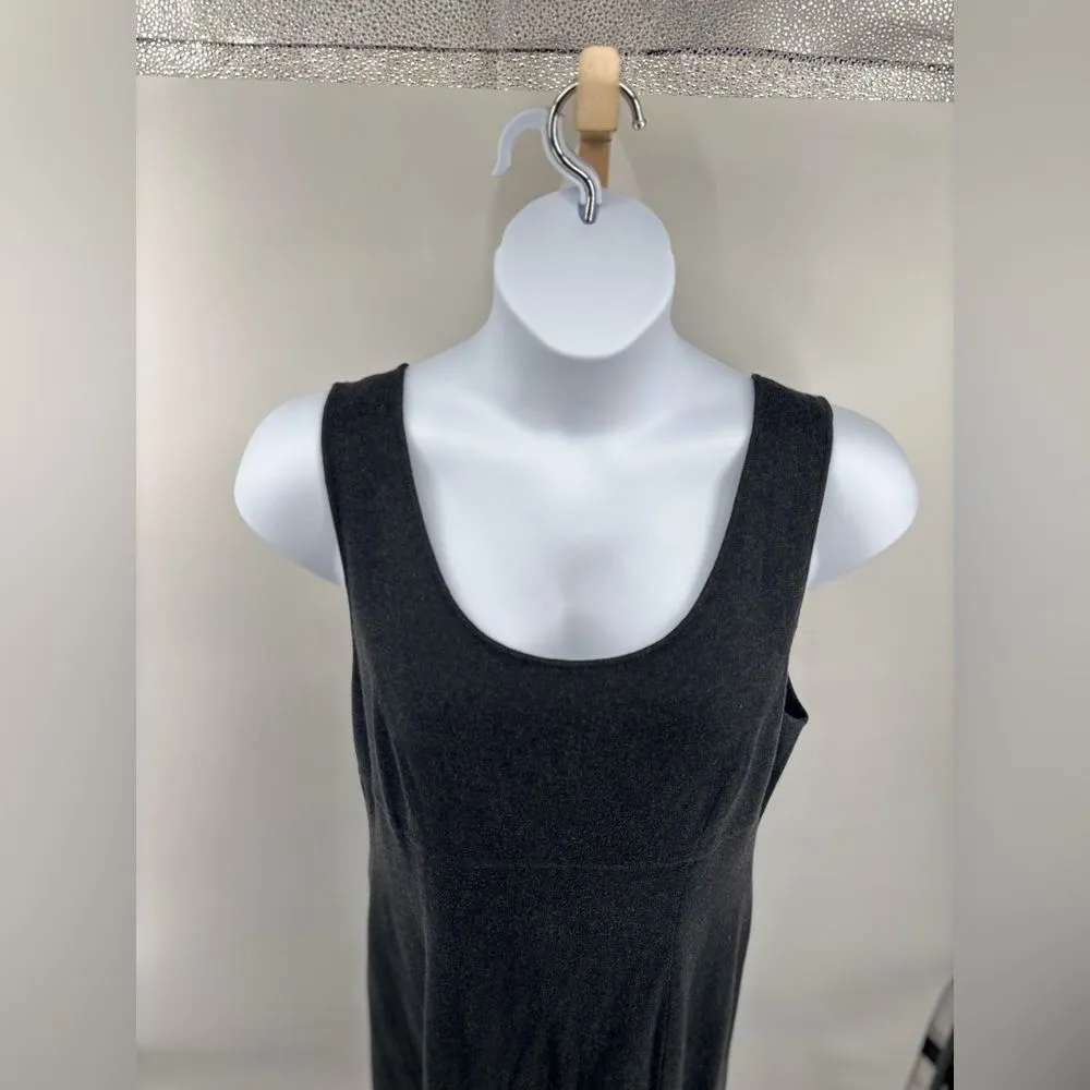Peruvian Connection Knit Dress Womens Size Xl Pima Cotton Gray Sleeveless - Image 5