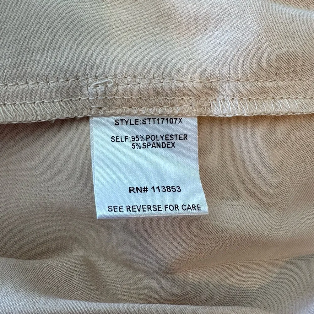 Sugarlips Henley Satin Long Sleeve Blouse 2X in Champagne NWT Cream Long Sleeve - Image 11