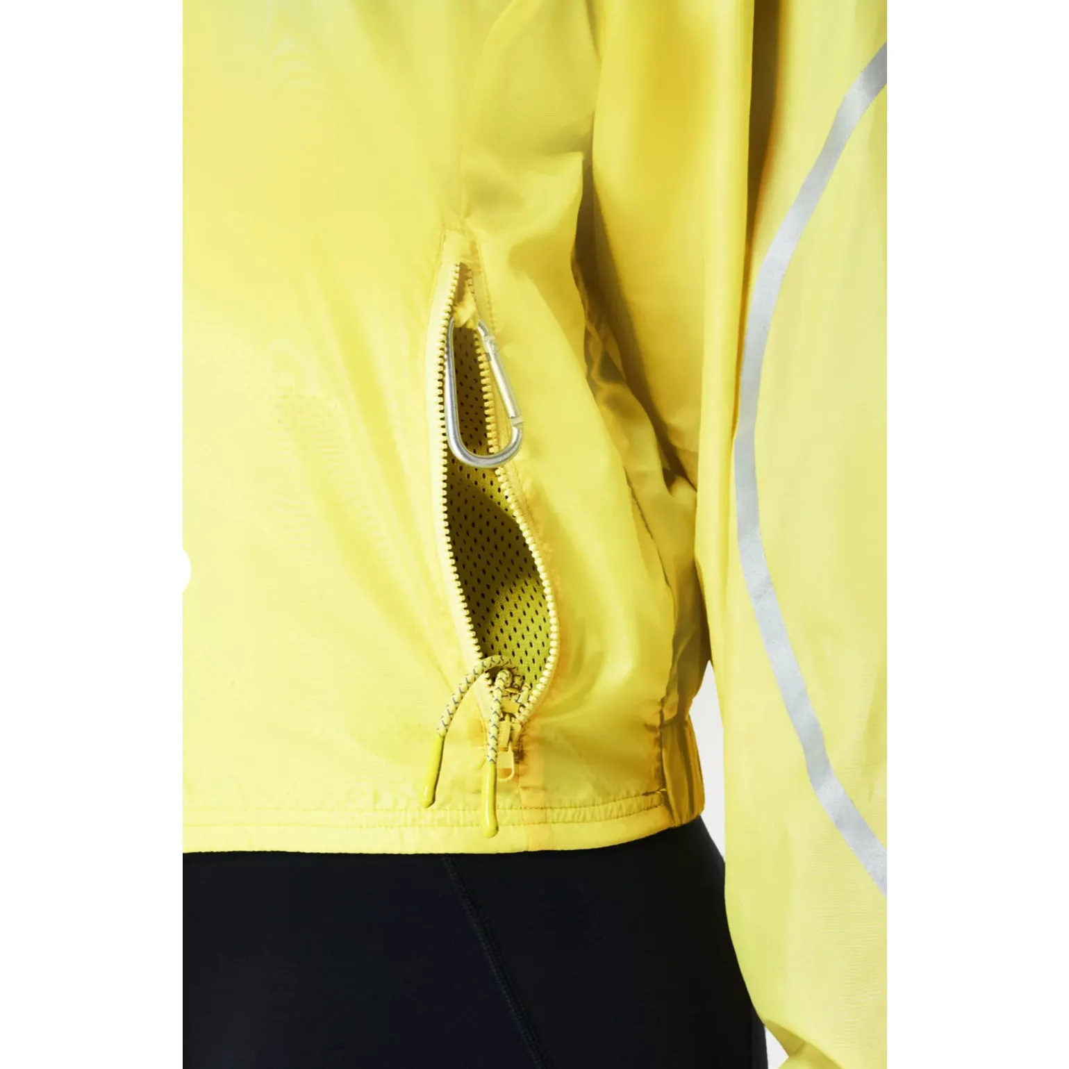 Sweaty Betty Pack Away Hooded Jacket in Yellow Water Lilly‎ Size Small - Image 6