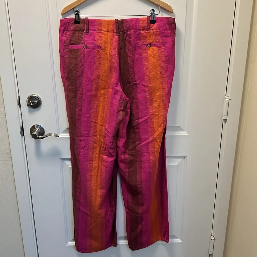 Urban Outfitters Martina Linen Low-Rise Trouser Pant LIKE NEW  size 14 - Image 6